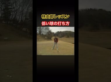林由郎レッスン　低い球の打ち方 #ゴルフ #golf #林由郎