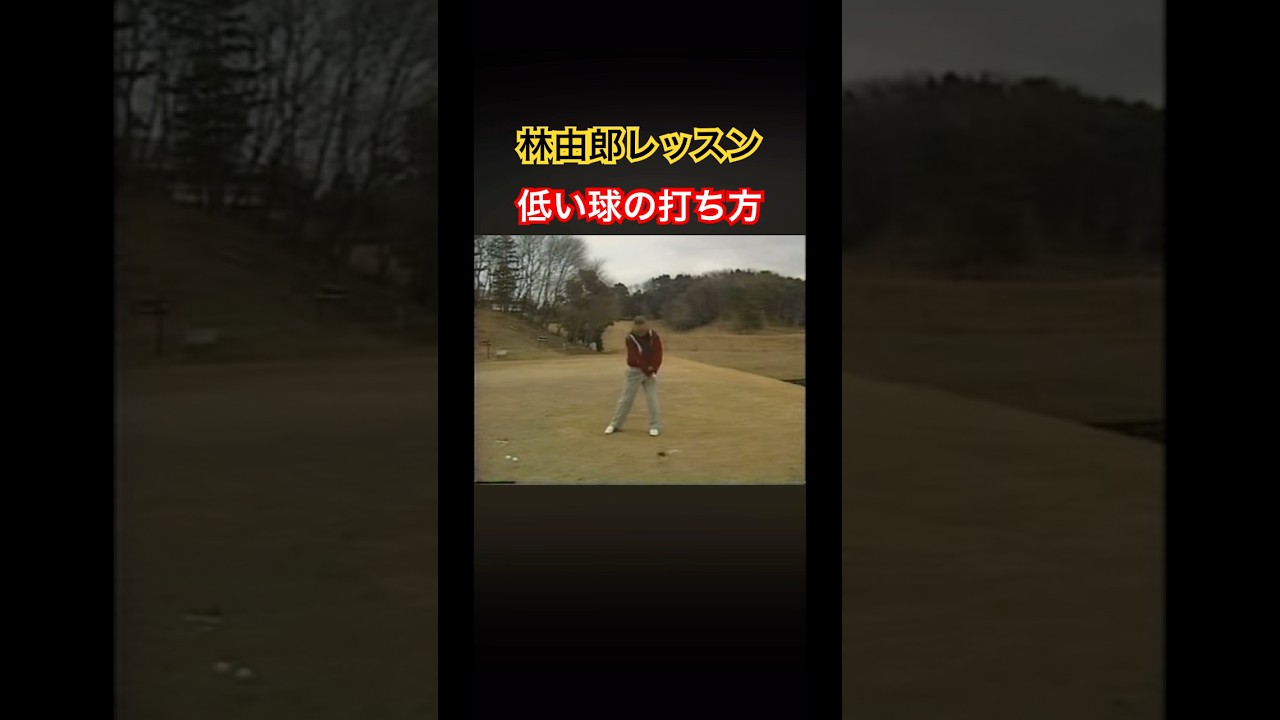 林由郎レッスン　低い球の打ち方 #ゴルフ #golf #林由郎