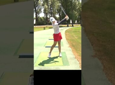 ダフってしまう人におすすめの練習法 #アイアン  #ゴルフレッスン #三浦桃香 #女子ゴルフ #golf