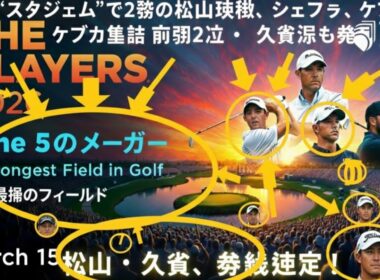 熱狂“スタジアム”で2勝の松山英樹、シェフラー、ケプカ集結 前週2位・久常涼も参戦