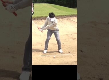 バンカーを打つ際の正しい体重配分 #バンカー #ゴルフ ゴルフレッスン #小浦和也