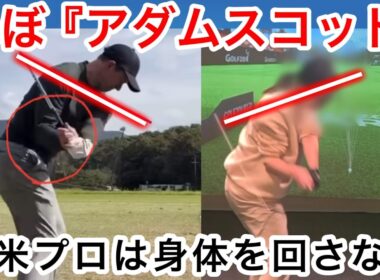 回転が止まればアダムスコット！世界トッププロの切り返し！#ゴルフスイング基本 #ゴルフスイング #ゴルフ初心者