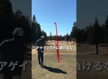 50代のゴルフ。強風アゲインストで飛距離を落とさないスイング#shorts