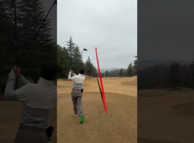 もっとフェードすると思ったのに… #ゴルフ #ゴルフスイング #ゴルフクラブ