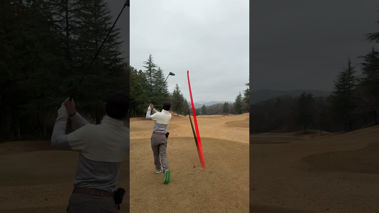 もっとフェードすると思ったのに… #ゴルフ #ゴルフスイング #ゴルフクラブ