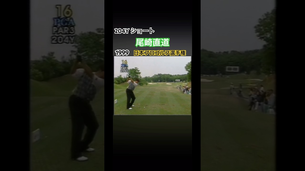204Y ショート　尾崎直道プロ 1999日本プロゴルフ選手権 #ゴルフ #golf #尾崎直道