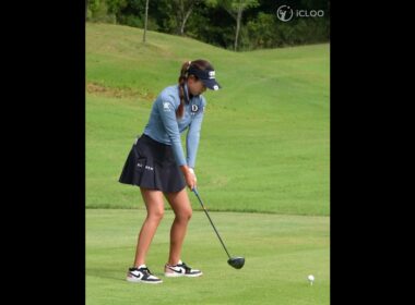 All the energy is gathered in the impact. She is Yealimi Noh, LPGA tour professional.