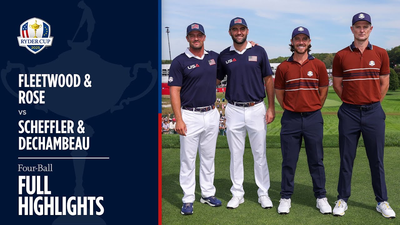 Fleetwood & Rose vs Scheffler & DeChambeau | Saturday Four-Balls | Full Highlights | 2025 Ryder Cup