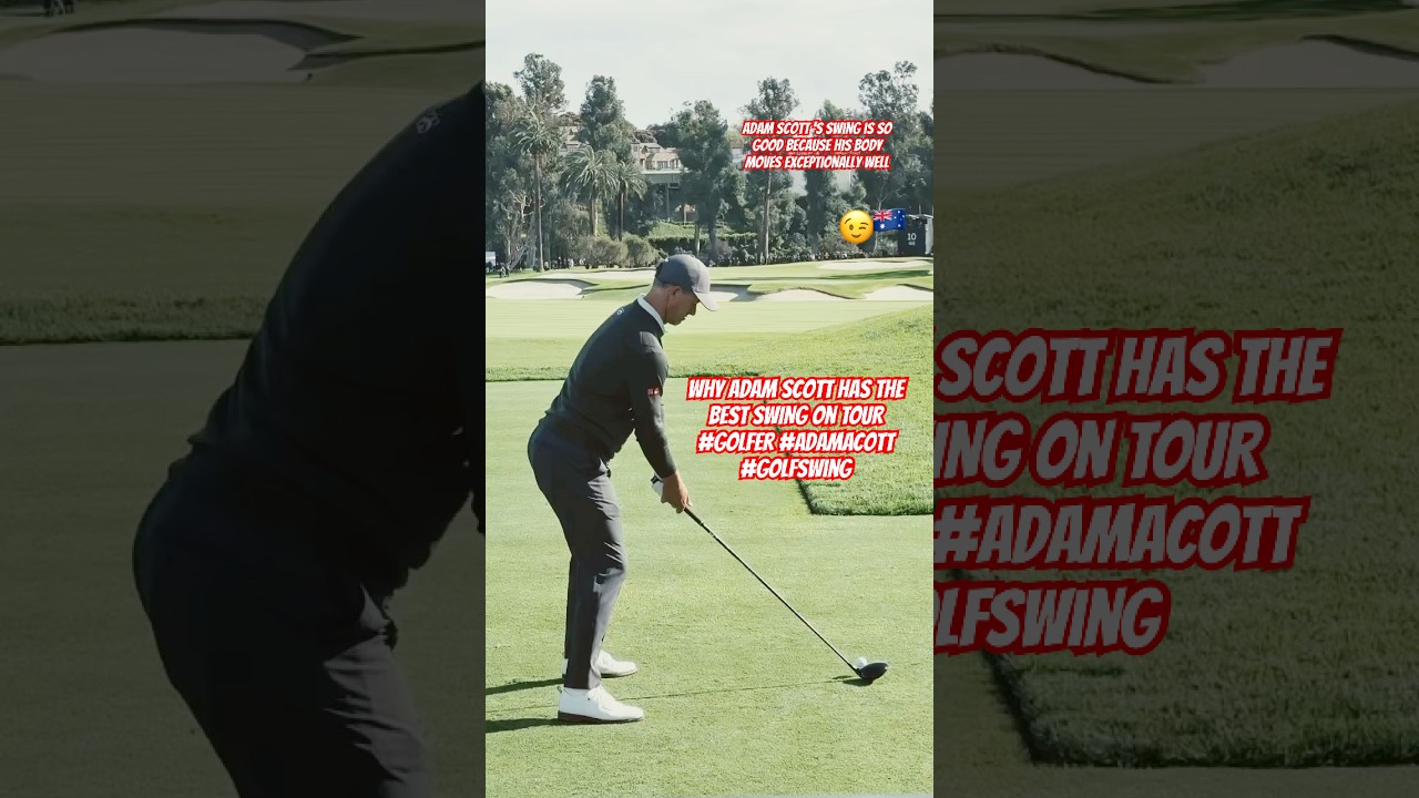 Why Adam Scott has the BEST SWING on TOUR #golfer #adamacott #golfswing