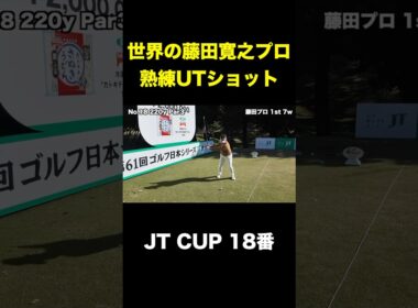 世界の藤田寛之プロの熟練UTショット　#shorts