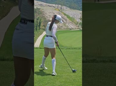 KLPGA 유현주 프로 피니시 후에도 멋진 모델 포즈로... #golf #골프스타 #골프 #아름다운골프장 #golfswing #골프스윙