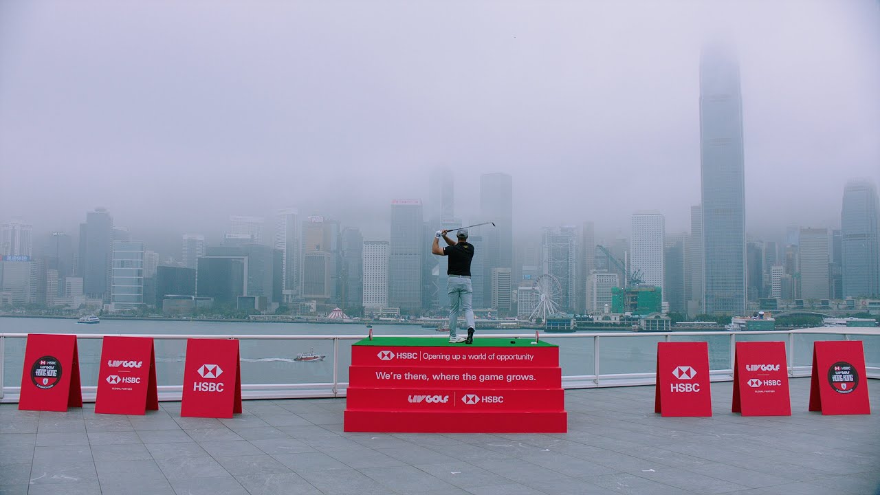 Bryson DeChambeau’s biggest hole-in-one challenge yet on Hong Kong’s iconic Victoria Harbour