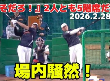 『うそだろ！』場内騒然規格外のパワー！大谷＆誠也が5階席に叩き込む衝撃の共演大谷翔平・吉田正尚・鈴木誠也のフリー打撃　2026.2.28