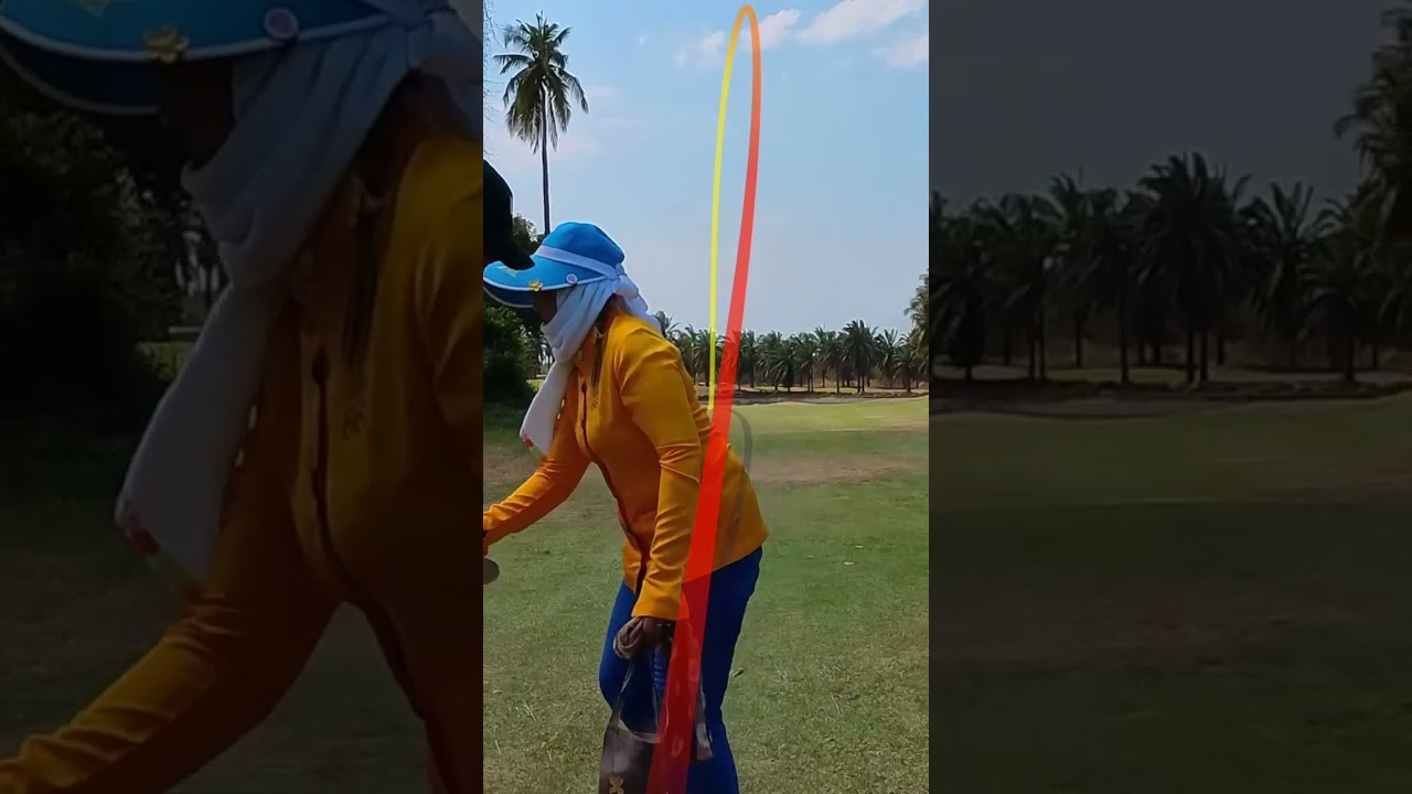 2オン狙うかどうか迷いました。みなさんならどうしますか？ #ゴルフ #タイゴルフ