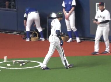 【侍ジャパン】 チャンスで【近藤健介】が凡退し睨む【大谷翔平】 現地映像 強化試合 オリックス戦