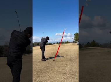 ゴルフコーチが10打つかと思った… #ゴルフ