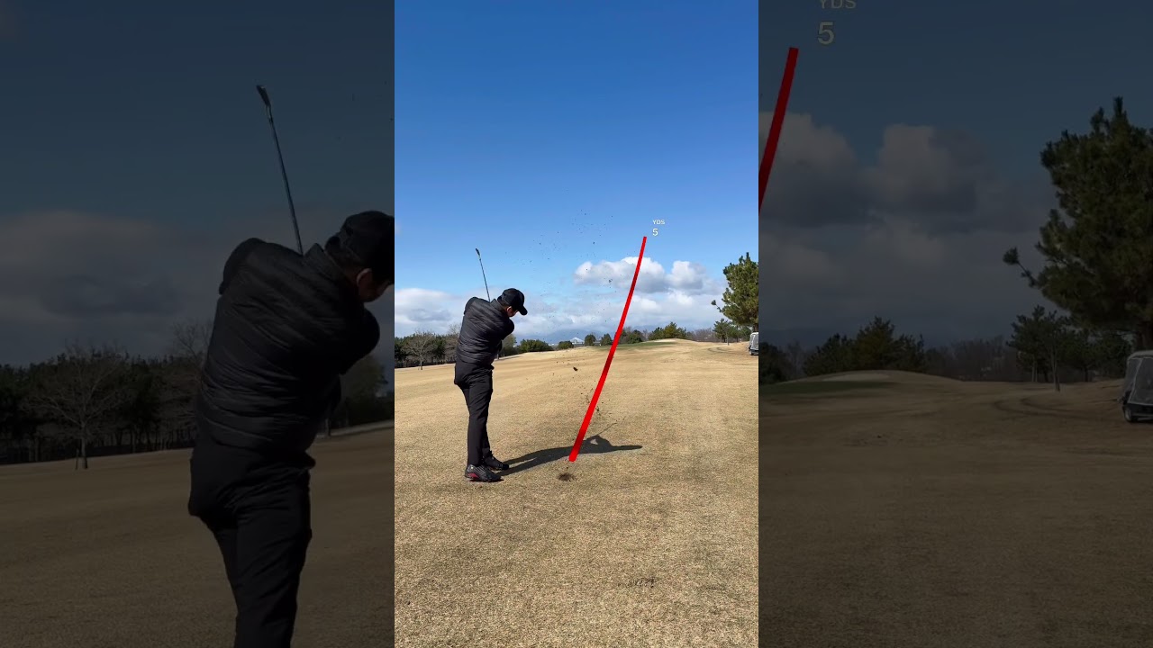 ゴルフコーチが10打つかと思った… #ゴルフ