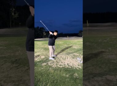 夜練！シャフトの魂を感じる #epon #golf #下回りスイング #ゴルフ #スイングトップ #イメージシャフト #golfswing #ゴルフスイング