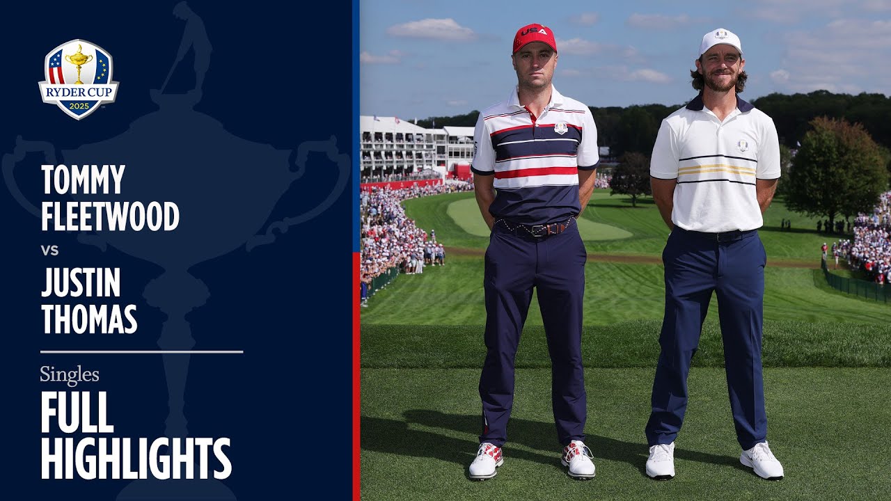 Tommy Fleetwood vs Justin Thomas | Singles | Full Highlights | 2025 Ryder Cup
