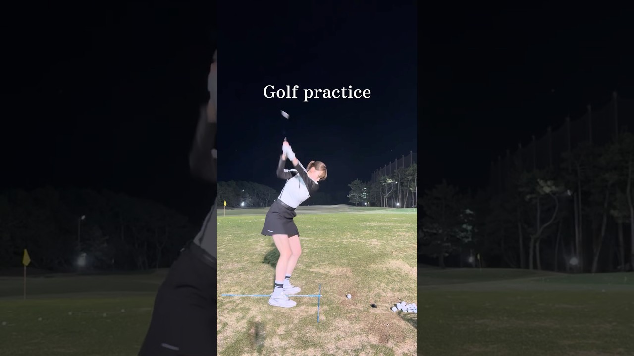 Golf practice⛳️ #ゴルフ #スイングトップ #ゴルフ女子 #ゴルフウェア #ゴルフスイング #golf #golfswing