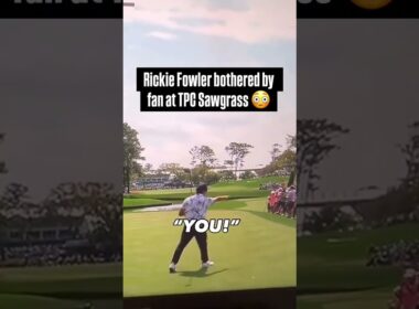 Rickie reacts to a camera clicking during his swing at the 2024 PLAYERS Champ 😬