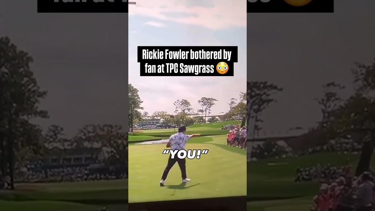 Rickie reacts to a camera clicking during his swing at the 2024 PLAYERS Champ 😬