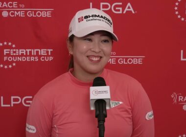 西郷真央、アメリカ初戦へ本音　課題のティーショットとパットに言及