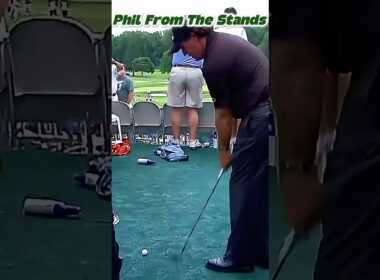 Drive in the Hospitality Area… Phil Plays It ANYWAY 🤯⛳️