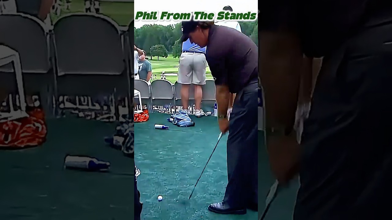 Drive in the Hospitality Area… Phil Plays It ANYWAY 🤯⛳️