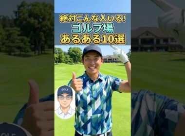 【共感度MAX】ゴルフ場に絶対いる人10選！あなたはどれ？🏌️‍♂️