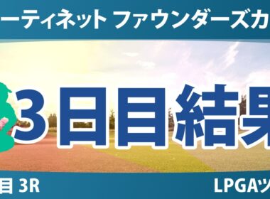 フォーティネット ファウンダーズカップ 3日目 3R 結果 速報 上位選手は誰か？