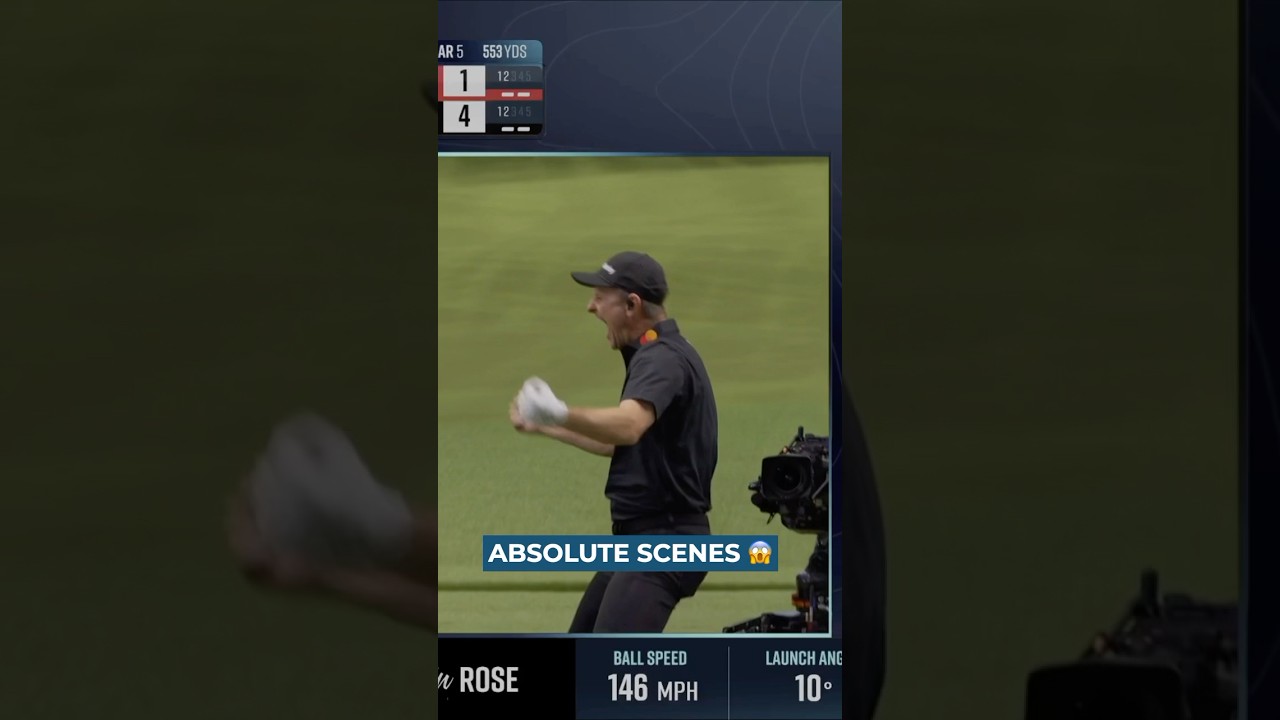 First-ever albatross in TGL history 🦅 #tgl #justinrose #golfshorts