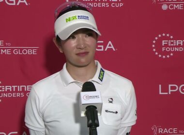 原英莉花、LPGA初戦で得た手応え　今季の目標も明かす