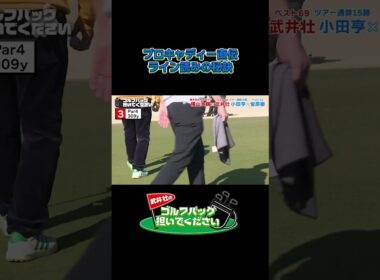 【プロキャディー直伝ライン読みの秘訣】武井壮のゴルフバッグ担いでください/#武井壮#プロキャディー #golf #ゴルフ #shorts #切り抜き #プロゴルファー#蛍原徹