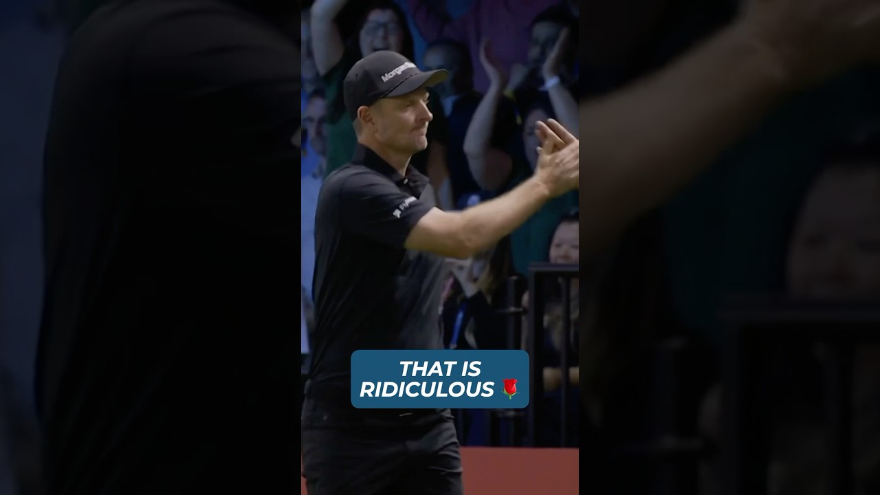 ジャスティン・ローズが35フィートからチップイン🤯 #ゴルフ #tgl #決勝