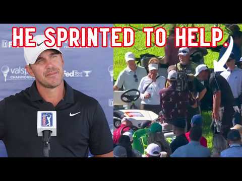Brooks Koepka Rushes to Rescue! 😱 Young Fan Trapped Under Golf Cart