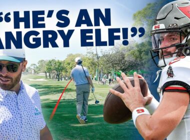 NFL quarterback Baker Mayfield mic'd up at Valspar Pro-Am (with Jordan Spieth)