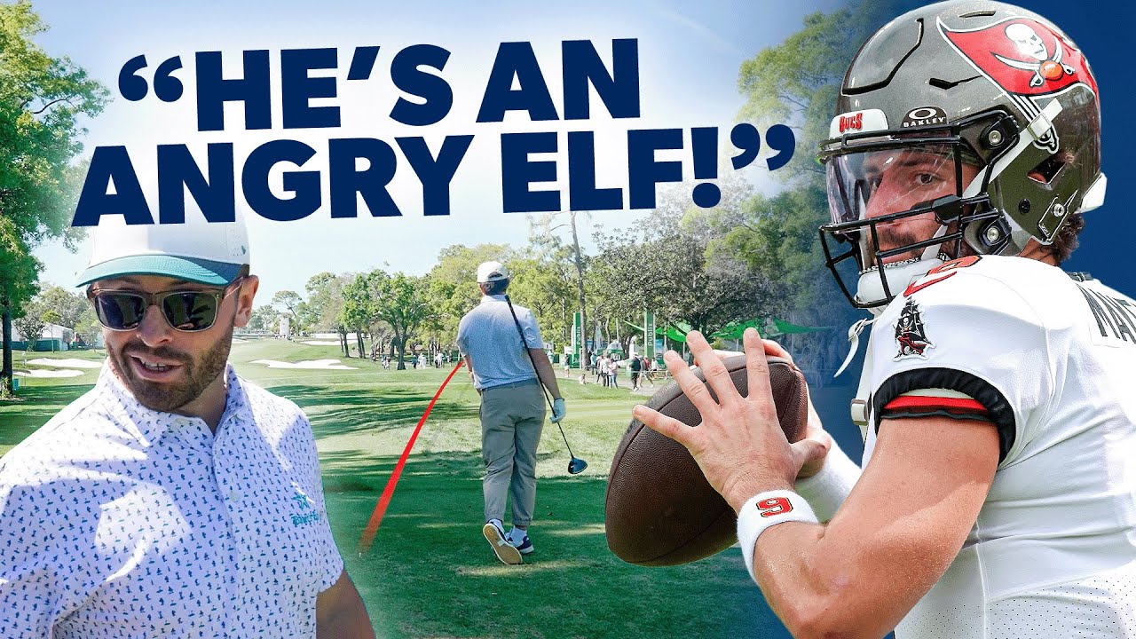 NFL quarterback Baker Mayfield mic'd up at Valspar Pro-Am (with Jordan Spieth)
