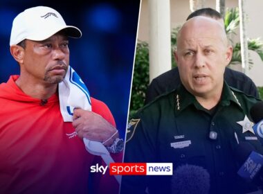 Tiger Woods arrested & jailed after being involved in car crash in Jupiter, Florida
