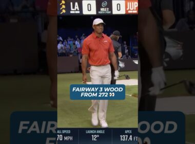 Yea he really is back 😅 #golf #tgl #tigerwoods