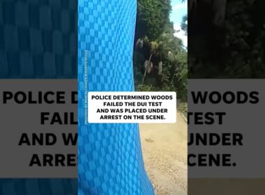 Watch: Police bodycam footage of Tiger Woods car accident and arrest