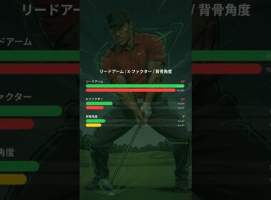 タイガー・ウッズのスイングを角度で解剖する #Shorts