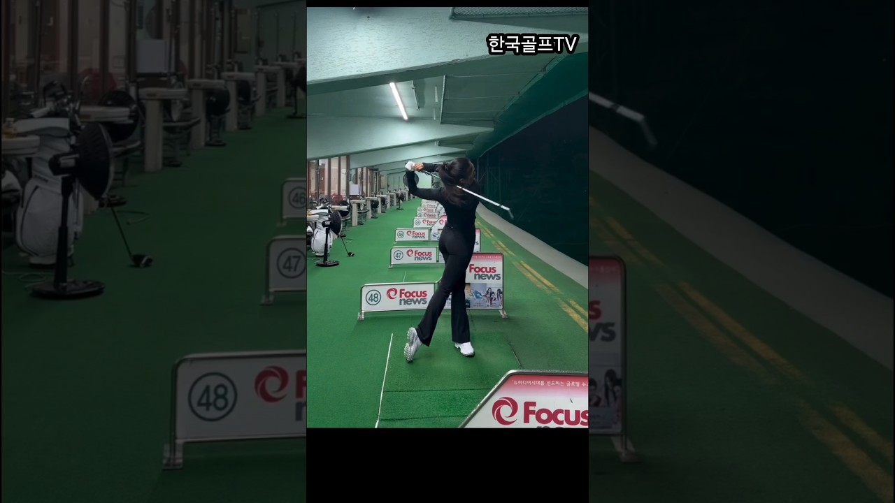 The swing is perfect without any excess #Golf #GolfSwing #Pro Yoo Hyun-joo