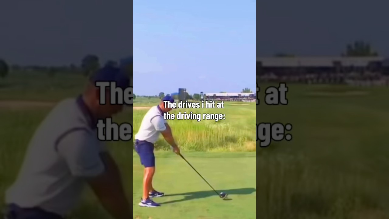 I turn into Bryson Dechambeau at the driving range 😭 #golf