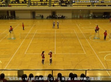 2026年 全日本高等学校選抜ソフトテニス大会中国地区予選会 女子 第二対戦 松井・村上(広島翔洋) 対 落合・森田(出雲北陵)