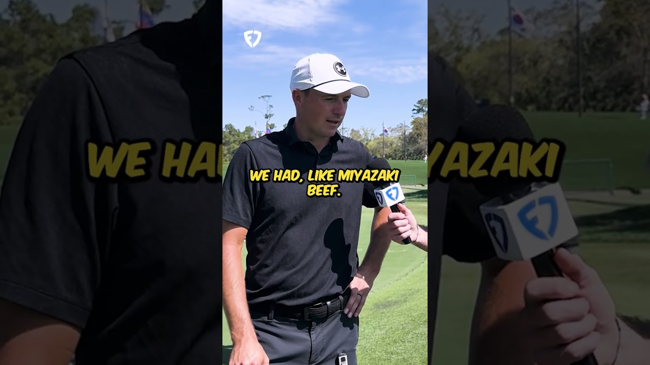 Jordan Spieth says this was the best Masters dinner he had!