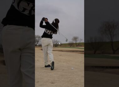 これがアイアンを打つ時のイメージ