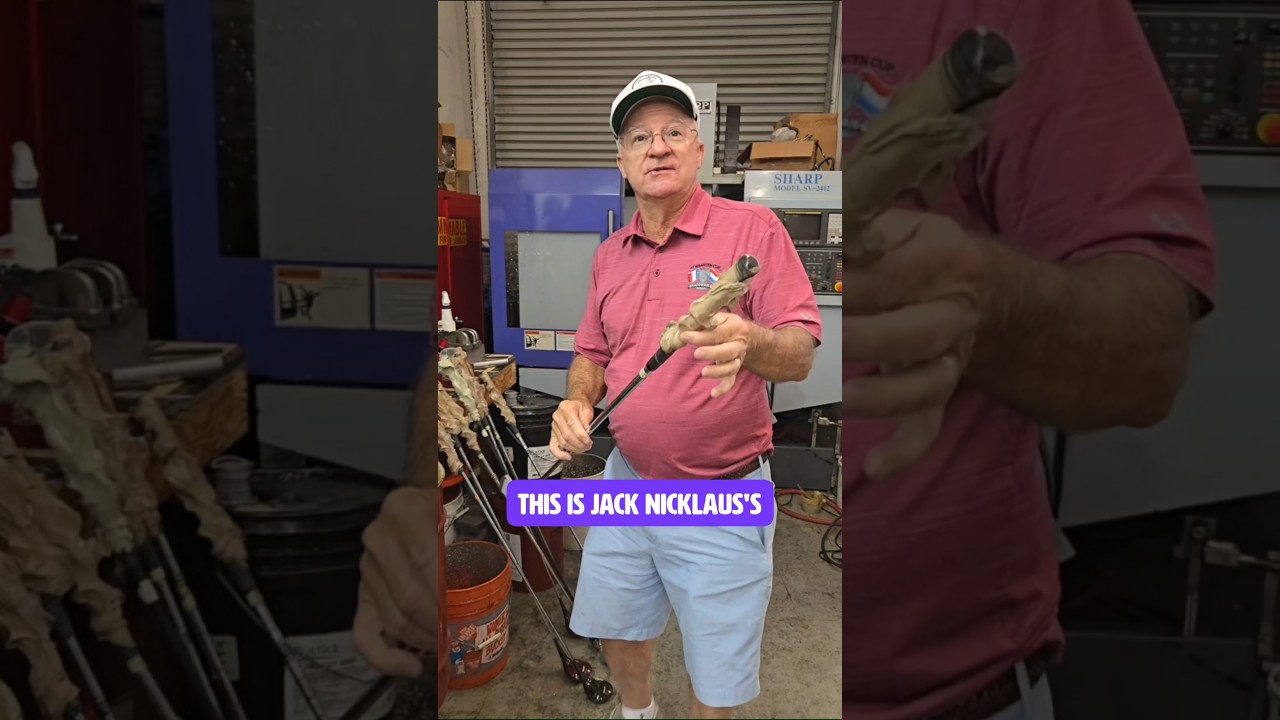 The Secret "Bondo" Grips of Jack Nicklaus & Greg Norman (Inside Clay Long’s Studio) #golf #masters