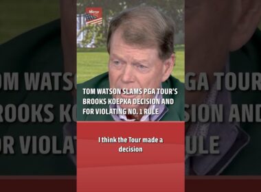 Tom Watson Slams PGA Tour's Brooks Koepka Decision and For Violating No. 1 Rule
