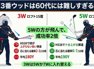 【60代ゴルフ】シニアが今すぐ捨てるべきクラブ3本｜入れ替えるだけでスコア5打縮まる